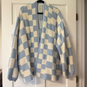 Carly Jean Los Angeles • Checkered Cardigan